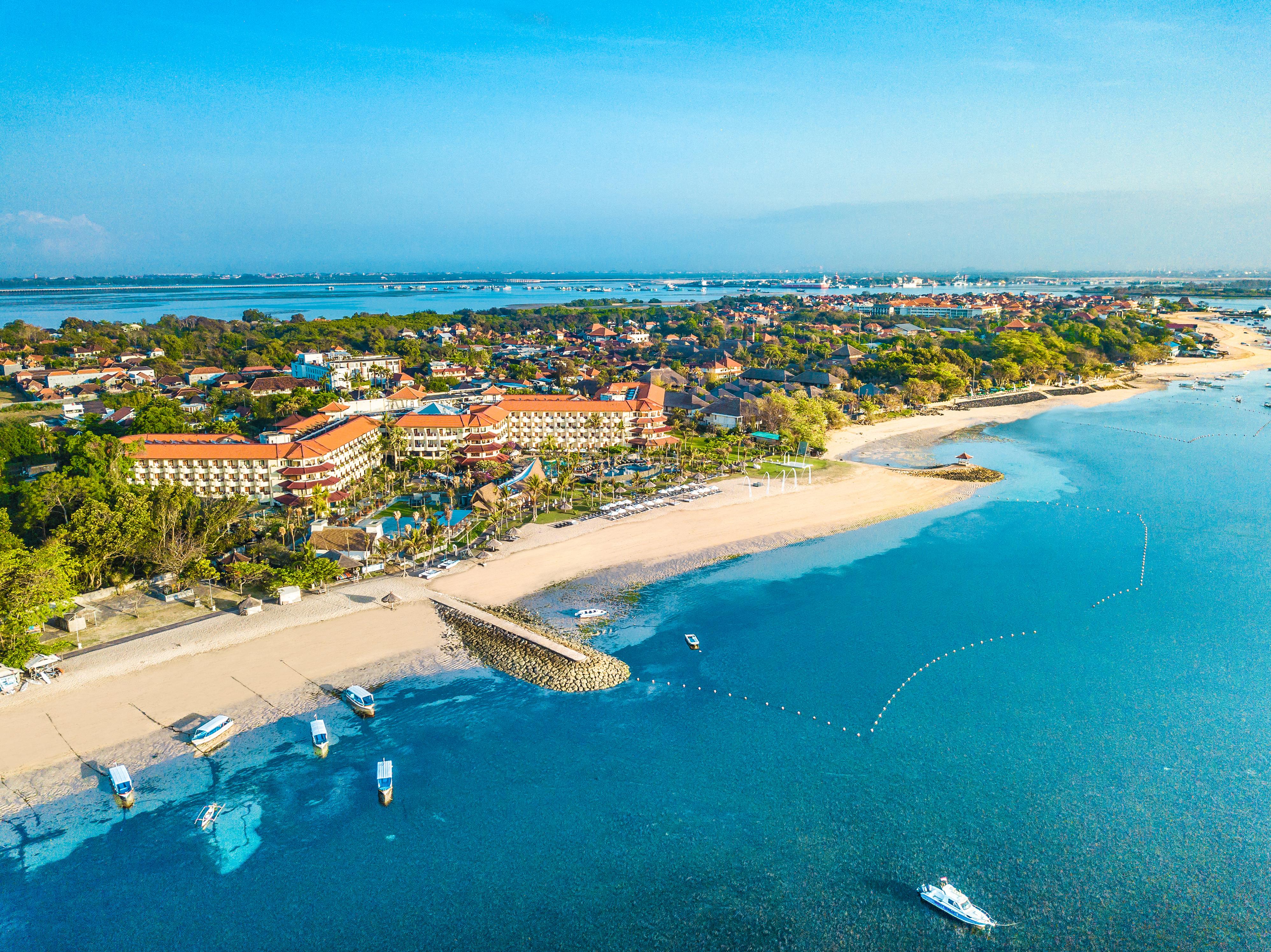 Grand Mirage Resort & Thalasso Bali Nusa Dua  Eksteriør billede Aerial view of Nusa Dua
