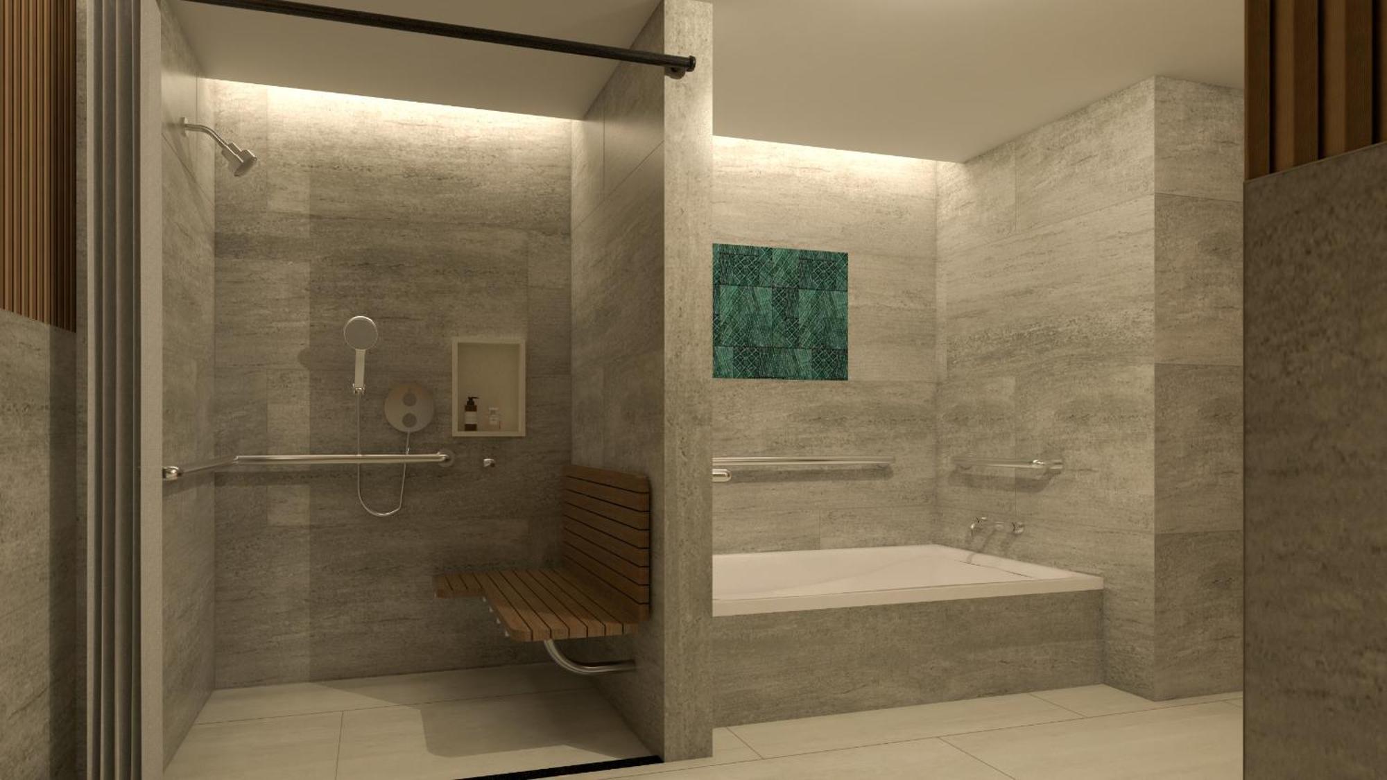 Grand Mirage Resort & Thalasso Bali Nusa Dua  Eksteriør billede A shower with a bathtub