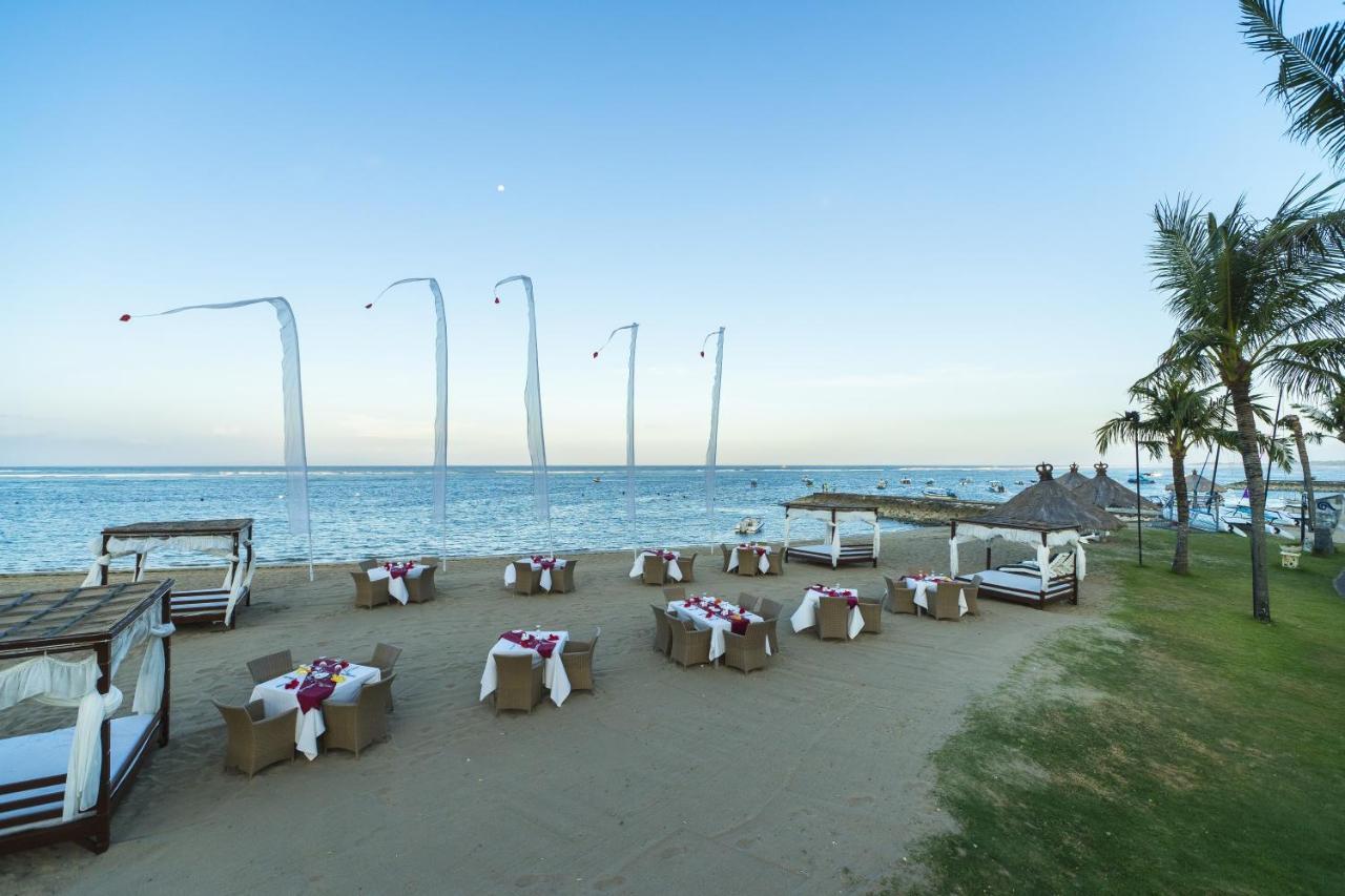 Grand Mirage Resort & Thalasso Bali Nusa Dua  Eksteriør billede Beachfront at the hotel